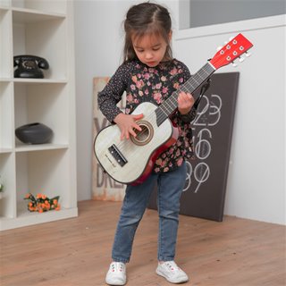 Toy guitar deluxe - brown